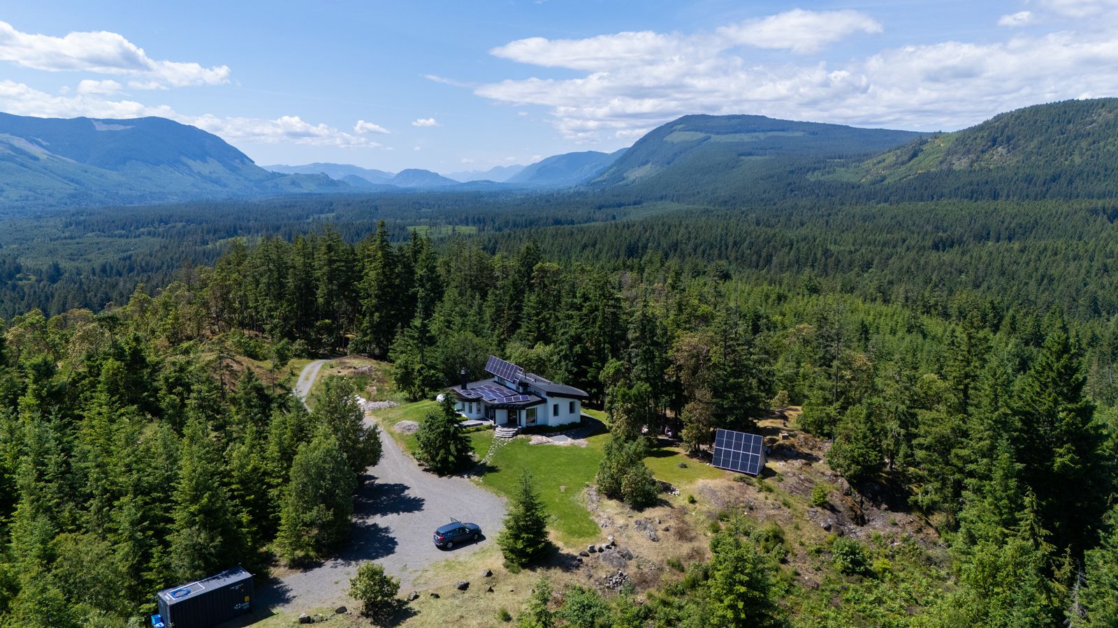 Aerial image highlighting sunrise and sunset exposure