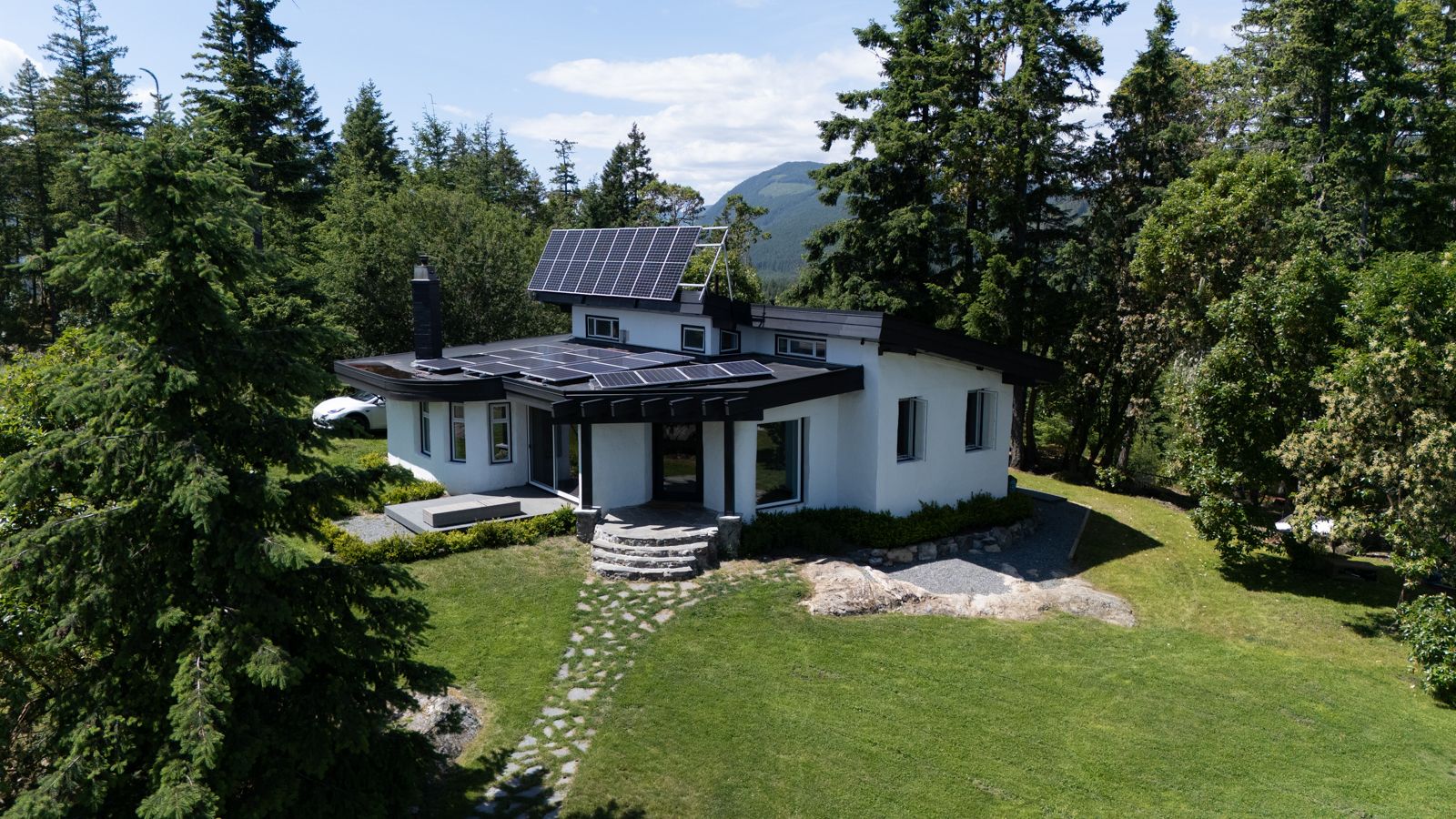 Exterior angle showing separation and natural terrain