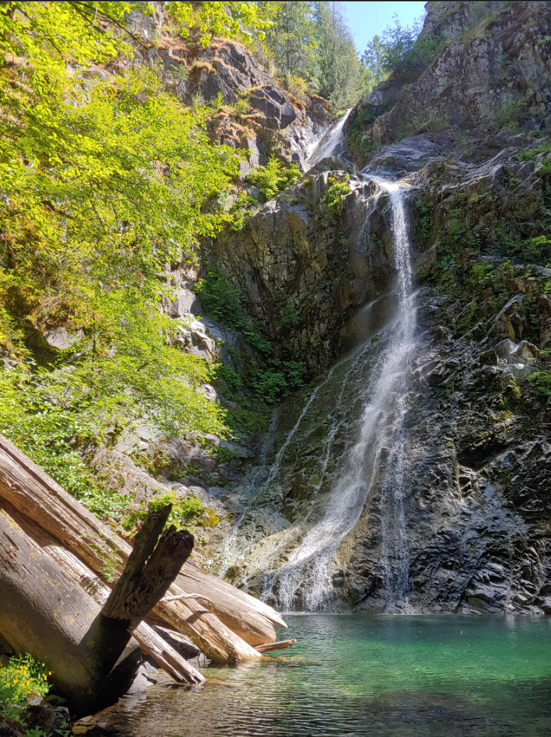 Valley view from mountaintop location highlighting nearby recreation context